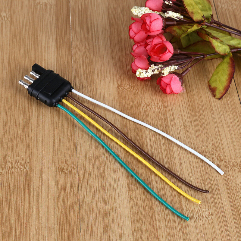 4 Pole Pin US Standard Truck Flat Wiring Harness Kit Side Only Trailer Plug