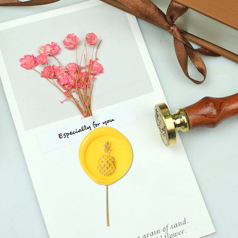 Brass Round Fire Lacquer Seal Head Elegant Wax Seal Stamp DIY Art Craft Gift
