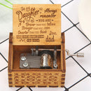 Retro Hand Cranked Wooden Music Box Xmas Gift Party Household Decor (B) Newly