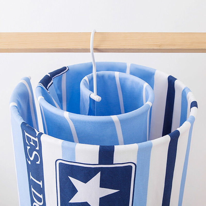 Spiral Clothesline Sheet Drying Rack Closet Quilt Blanket Hook Wall Hanging