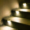 8pcs LED Solar Path Stair Fence Lamp Outdoor Waterproof Step Deck Light (D)