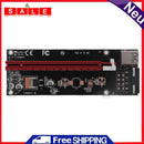 Hillrong PCI-E Express 1x to 16x Extender Riser Card 4Pin USB 3.0 Cable BTC Min