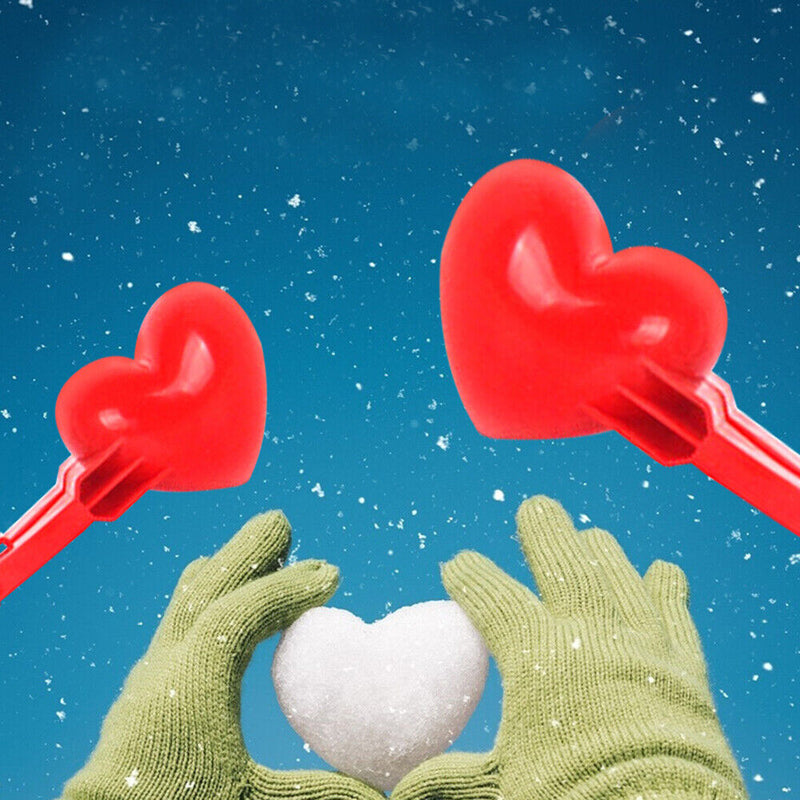 Heart Shape Snow Ball Maker Kids Children Outdoor Snowball Sand Mold Toys
