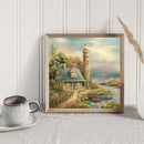 DIY Diamond Painting Kits Full Round Drill Lighthouse Hut Mosaic Home Decor