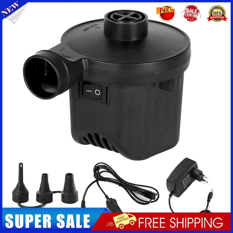Electric Air Pump Inflatable Mattress Air Compressor Pump for Home Car (EU)
