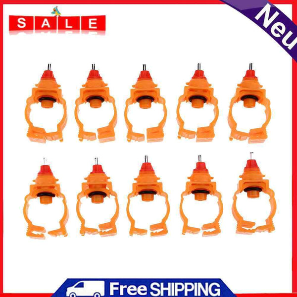 10Pcs/lots of chicken nipples drinking feeder automatic poultry spring water chest