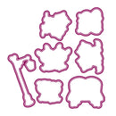 Hug Cat Silicone Stamp Metal Cutting Dies Paper Card for Photo Album (A) Newly