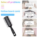 Hollow Massage Comb Anti-Static Wet Dry Scalp Styling Hair Brush (Black) Newly