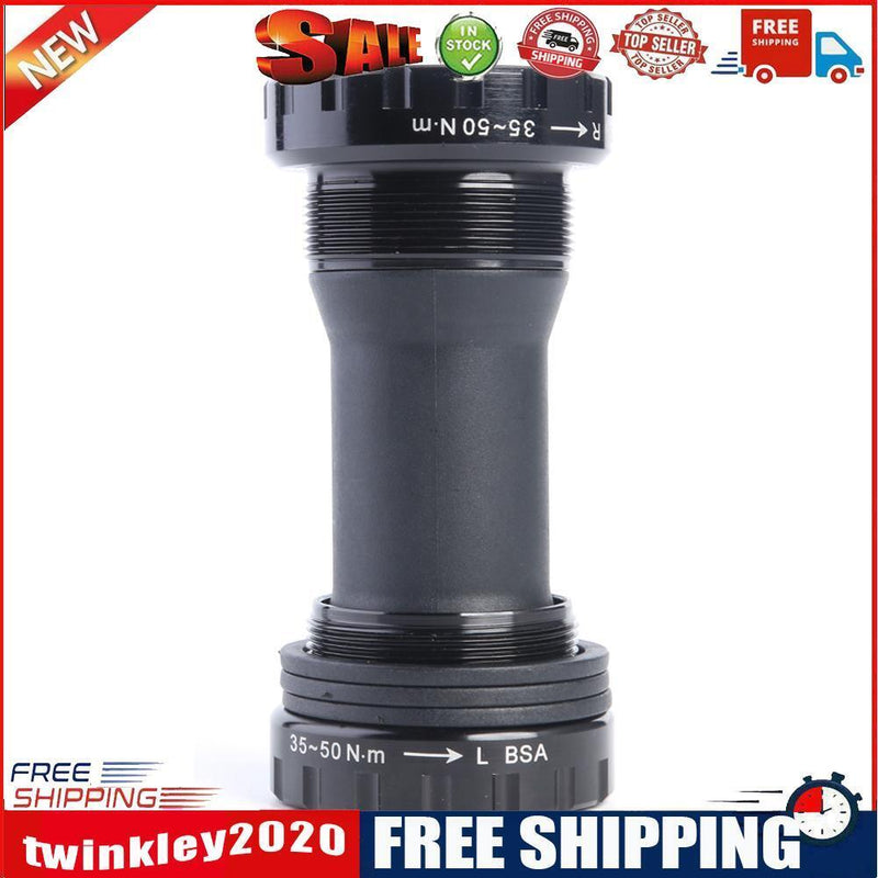 Press Fit Bottom Brackets Bicycle MTB Road Bike Aluminum Axis Parts (Black)