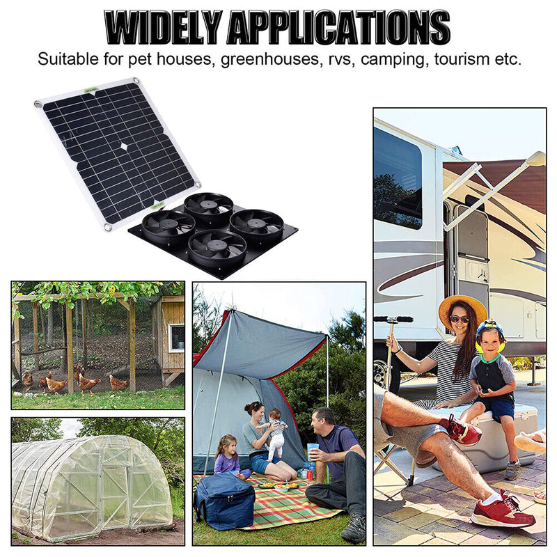 20W 20V Air Extractor Chicken House Waterproof Solar Panel Ventilator Fan