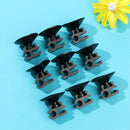 Line Holder Air Hose Tube Clamps Aquarium Sucker Dual-card Clips Suction Cups