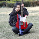Printed Electric Bass Guitar Belt Universal Acoustic Guitar Shoulder Strap Sl