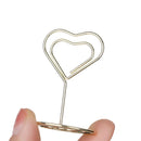Clamp Heart Shape Photos Clips Table Numbers Holder Clamps Stand Place Card