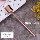 Milk Tea Dessert Stirring Scoop Stainless Steel Coffee Spoon Square Shovel