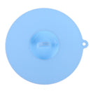 Silicone Cup Lid Reusable Leakproof Insulation Bowl Cup Cover (Blue S)