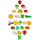 12pcs Fridge Magnet Wooden Cartoon Animals Novelty Colourful Best Kid's R5F2