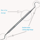 4PCS Set Probe Tweezer Hoe Dentist Tooth Care Kit Dental Mirror Prepared Tool