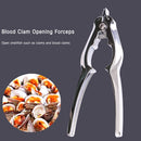 2 in 1 Crab Clamps Scallop Opener Scallop Shell Opener with Spring Clam Pliers