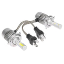 1Pair Universal 6500K 8000LM H4 LED COB Car Auto Headlight Head Lamp Bulbs Newly