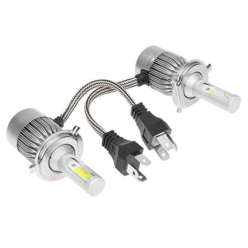 1Pair Universal 6500K 8000LM H4 LED COB Car Auto Headlight Head Lamp Bulbs Newly