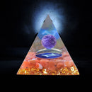 Orgonite Pyramid Peridot Chakra Healing Crystal Energy Generator Craft (B) Newly