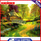 50x40cm DIY Landscape Digital Oil Drawing Frameless Pictures Home Wall Decor