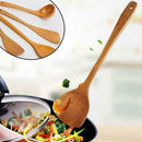 1Set Wooden Cooking Rice Spatula Scoop Non-stick Hand Shovel Wok Kitchen T1L8