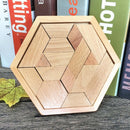 Children Wood Jigsaw Puzzle Shape Cognition Early Education Developmental Toys