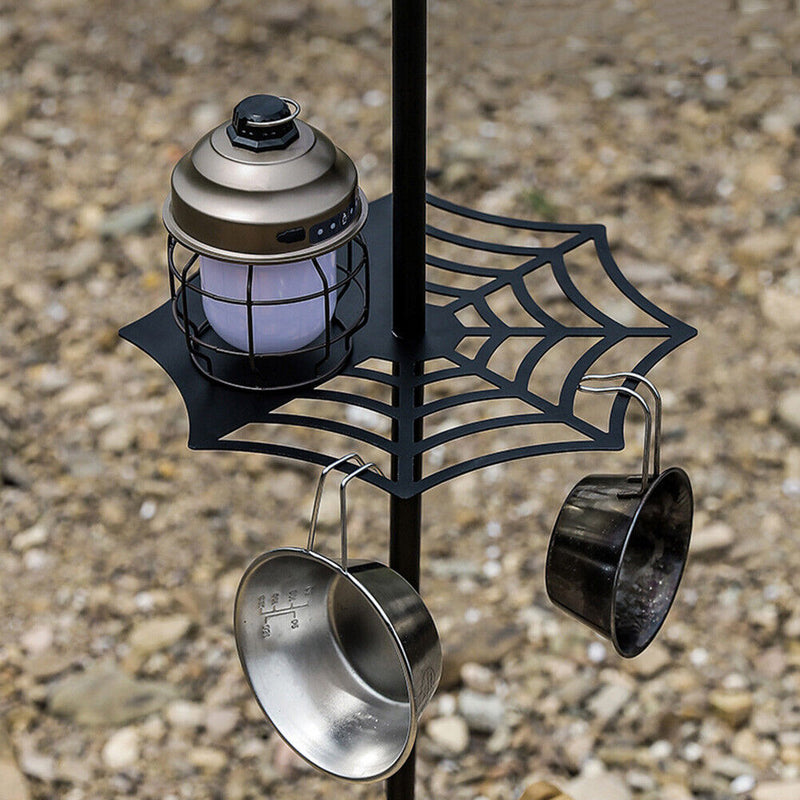 Outdoor Camping Hiking Lamp Post Pole Holder Mini Table Rack Light Fixing Hanger