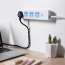Self-adhesive Punch-free Desktop Socket Fixer Holder Wall-mounted Home Supplies
