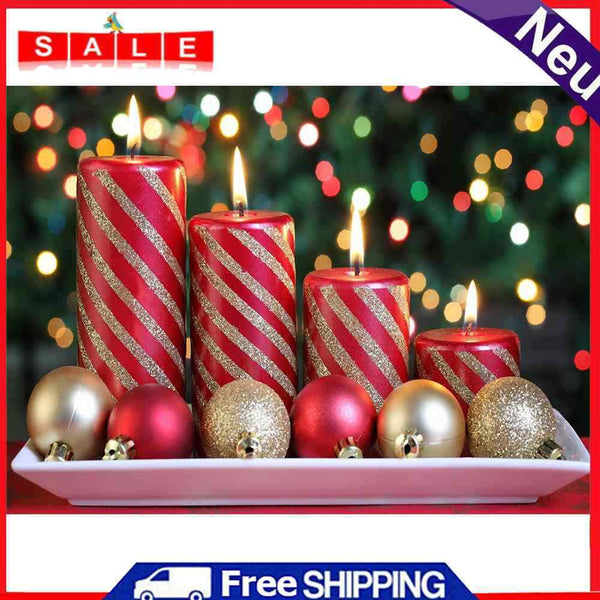 5D Diamond Painting DIY Christmas Full Round Drill Fixed Xmas Home Decorations