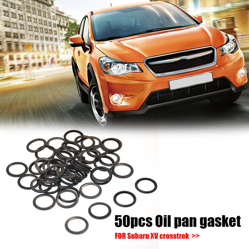 50pcs 16mm Oil Drain Plug Crush Washer Oil Pan Gaskets for Subaru Impreza WRX