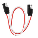 2-Pin SAE Plug Trailer Light Wiring Harness Extension Flat Wire Connector