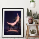 Diamond DIY moon Full Round Drill Rhinestone Picture