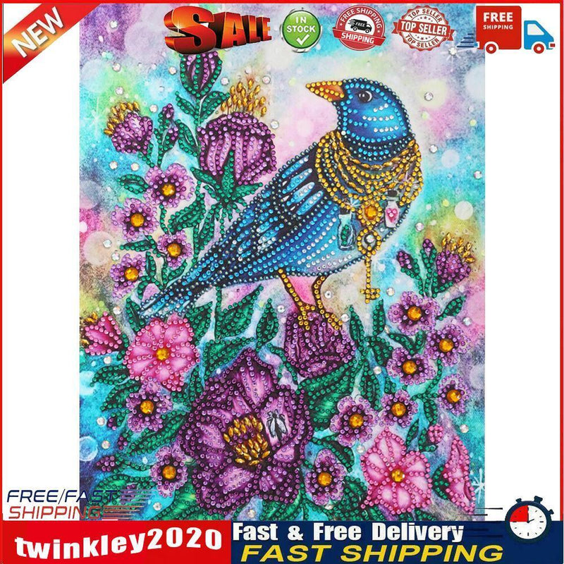 Diamond Painting Bird Partial Special Shape Rhinestone DIY Picture (PA023) Newly