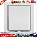 4 Way Lockable Dog Cat Safe Flap Door Puppy Pets Plastic Gate (White XL) Newly