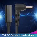 USB Type C Female to Right Angle DC Connector PD Charger Converter for Laptop