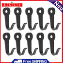 10pcs Hook Wall Door Clothing Coat Hat Hanger Kitchen Bathroom Non Rusting Hand
