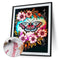 Flower Butterflies Oil Paint By Numbers Kit DIY Acrylic Painting on Canvas