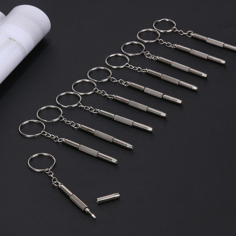 10pcs 3 in 1 Multifunctional Glasses Screwdriver Repair Kit Hand Tools Newly