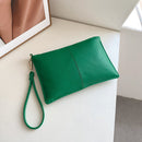 Women Clutch Handbags Envelope Wrist Bags Solid Wallet Party Purse (Green)