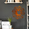 Wall Art Sun Moon Stars Decor Metal Sculpture for Indoor Outdoor (Yellow) Newly