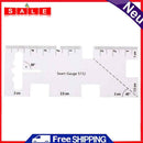 Acrylic Patchwork Thickness Gauge Clothes Sewing Tailor Measurement Ruler Tester