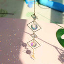 Sun Catcher K9 Color Crystal Ornament Moon Outdoor Hanging Chime Wind A5H5