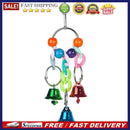Funny Colorful Swing Standing Bell Small Parrot Bird Cage Hanging Jewelry Bel