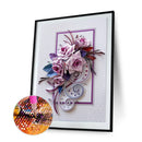 Diamond Painting Quilling paper painting flowers Full Round Rhinestone