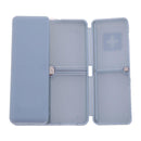7 Grids Weekly Pill Box Magnet Lid Tablet Storage Box Pill Splitter(Blue)