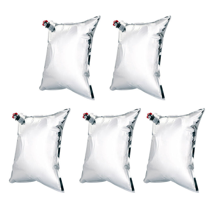 5pcs Aluminum Foil BIB Bag Juice Drink Storage Replacement Bag-in-Box with Tap