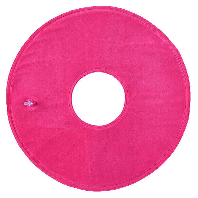 Inflatable Ring Round Seat Cushion Massage Medical Hemorrhoid Pad (Pink) Newly