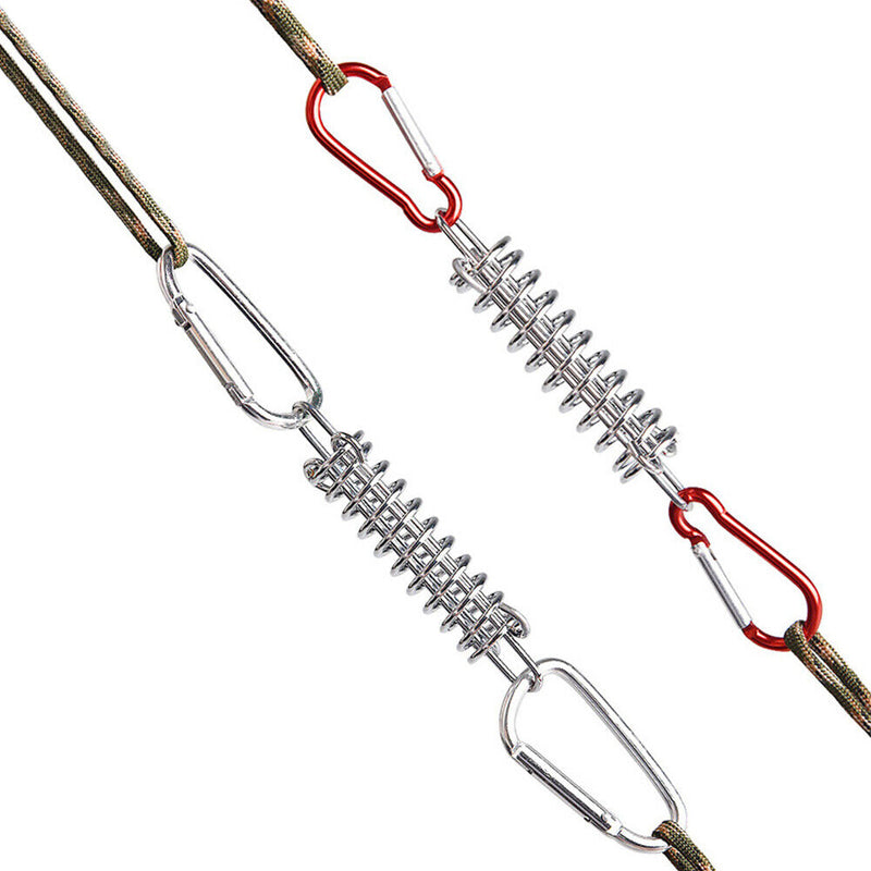 Wind Rope Buckle Outdoor Camping Fixed Tightening Spring Hook Buckle (5pcs)